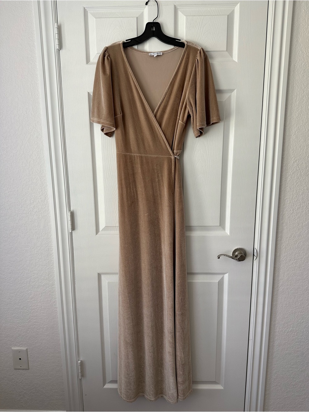 Baltic Born Velvet Wrap Maxi Dress Large